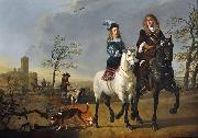 Aelbert Cuyp, Lady and Gentleman on Horseback